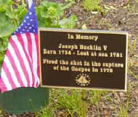 Joseph Bucklin 5th Memorial Marker
