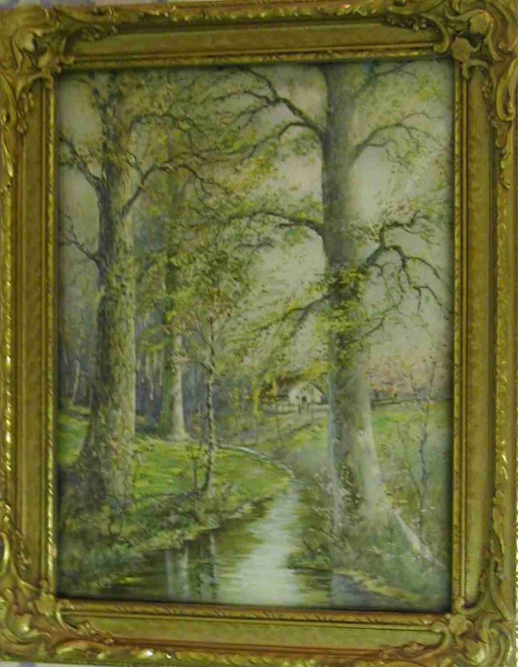 Cottage By The Stream by William Savery Bucklin